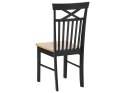 Zestaw do jadalni stół i 4 krzesła drewniany jasny z czarnym HOUSTON Lumarko!