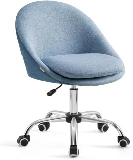 Krzesło do biura domowego Obrotowe krzesło biurowe Wyściółka z pianki z regulacją wysokości Gabinet do sypialni Niebieski
