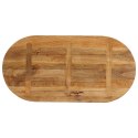 Blat stołu, 140x50x3,8 cm, owalny, lite drewno mango Lumarko!