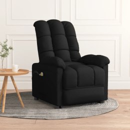 Podnoszony fotel masujący, czarna, tkanina Lumarko!