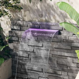 Wylewka do wodospadu z oświetleniem RGB LED, akrylowa, 60 cm Lumarko!