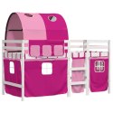 Dziecięce łóżko na antresoli, z tunelem, różowe, 80x200 cm Lumarko!