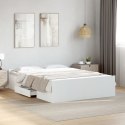 Rama łóżka z szufladami, biała, 140x190 cm Lumarko!