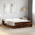 Rama łóżka z szufladami, przydymiony dąb, 140x190 cm Lumarko!