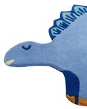 Dywan wełniany dziecięcy dinozaur 100 x 160 cm niebieski TREX Lumarko!