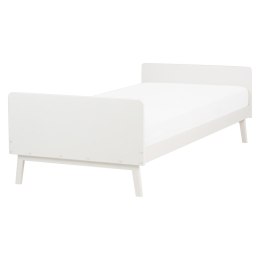 Łóżko drewniane 90 x 200 cm białe BONNAC Lumarko!