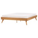Łóżko 160 x 200 cm jasne drewno BERRIC Lumarko!