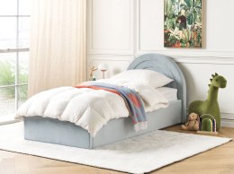 Łóżko z pojemnikiem welurowe 90 x 200 cm jasnoniebieskie ANET Lumarko!