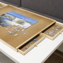 Blat do układania puzzli z 4 szufladami, 76x57x4,5 cm, drewniany Lumarko!