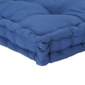 Poduszka na podłogę lub palety, bawełna, 120x40x7 cm, błękitna Lumarko!