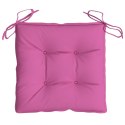 Poduszki na krzesła, 4 szt., różowe, 40x40x7 cm, tkanina Lumarko!