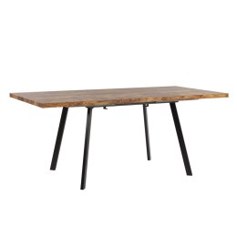 Stół do jadalni rozkładany 140/180 x 90 cm jasne drewno z czarnym HARLOW Lumarko!