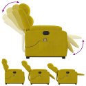 Podnoszony fotel masujący, elektryczny rozkładany, żółty Lumarko!