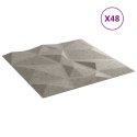 Panele ścienne, 48 szt., szarość betonu, 50x50 cm, XPS, 12 m² Lumarko!