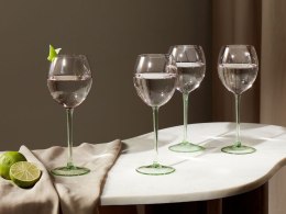 Zestaw 4 kieliszków do wina czerwonego 360 ml różowo-zielony DIOPSIDE