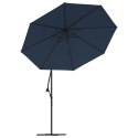 Zamienne pokrycie parasola ogrodowego, niebieskie, 350 cm