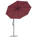 Zamienne pokrycie parasola ogrodowego, bordo, 350 cm