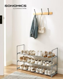 3-poziomowe półki na buty Metalowe stojaki na buty 12-15 par butów, regał z możliwością układania w stosy, do salonu, sypialni,