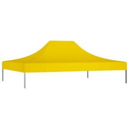 VidaXL Dach do namiotu imprezowego, 4,5 x 3 m, żółty, 270 g/m²