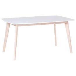 Stół do jadalni 150 x 90 cm biały SANTOS