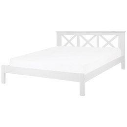 Łóżko drewniane 180 x 200 cm białe TANNAY