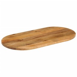 Blat stołu, 90x40x2,5 cm, owalny, lite drewno mango Lumarko!