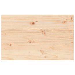 VidaXL Blat do stołu, 80x50x1,7 cm, prostokątny, lite drewno sosnowe