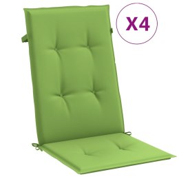 VidaXL Poduszki na krzesła z wysokim oparciem, 4 szt., zielony melanż