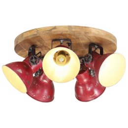 VidaXL Lampa sufitowa, 25 W, postarzany czerwony, 50x50x25 cm, E27