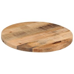 VidaXL Blat stołu, Ø 40x2,5 cm, okrągły, surowe drewno mango