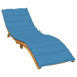 VidaXL Poduszka na leżak, niebieski melanż, 200x50x4 cm, tkanina