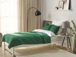 Komplet narzuta z poduszkami tłoczony 160 x 220 cm zielony BABAK