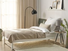 Narzuta na łóżko tłoczona 160 x 220 cm szarobeżowa SHUSH