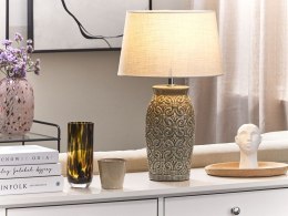 Lampa stołowa ceramiczna szara KHOPER