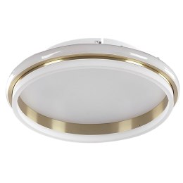 Lampa sufitowa LED metalowa ⌀ 42 cm biało-złota TAPING