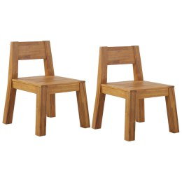 Zestaw 2 krzeseł ogrodowych drewno akacjowe LIVORNO