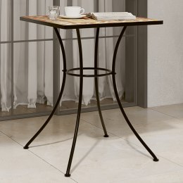 VidaXL Mozaikowy stolik bistro, terakota, 60x60x74 cm, ceramiczny