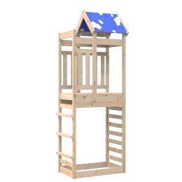 VidaXL Wieża do placu zabaw ze ścianką wspinaczkową, 85x52,5x239 cm