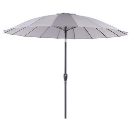 Parasol ogrodowy ⌀ 255 cm szary BAIA