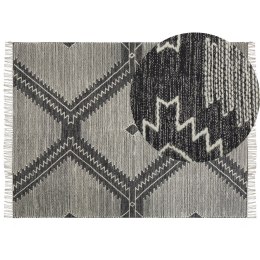 Dywan bawełniany 160 x 230 cm biało-czarny ARBAA