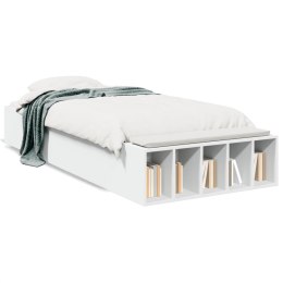 VidaXL Rama łóżka, biała, 100x200 cm, materiał drewnopochodny