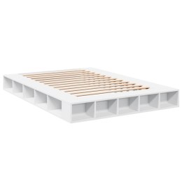 VidaXL Rama łóżka, biała, 150x200 cm, materiał drewnopochodny