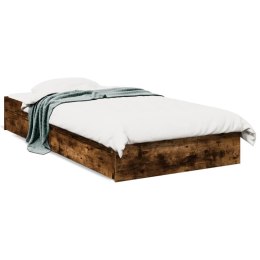 VidaXL Rama łóżka z szufladami, przydymiony dąb, 90x190 cm