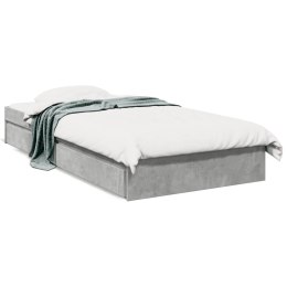 VidaXL Rama łóżka z szufladami, szarość betonu, 100x200 cm