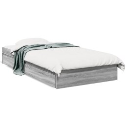 VidaXL Rama łóżka z szufladami, szary dąb sonoma, 100x200 cm
