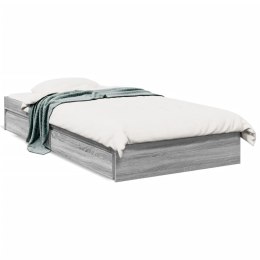 VidaXL Rama łóżka z szufladami, szary dąb sonoma, 90x200 cm