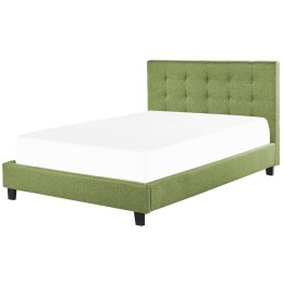 Łóżko tapicerowane 140 x 200 cm zielone LA ROCHELLE