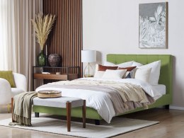 Łóżko tapicerowane 160 x 200 cm zielone LA ROCHELLE