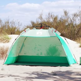 VidaXL Namiot plażowy, 2-os., zielony, wodoszczelny
