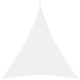 VidaXL Żagiel ogrodowy, tkanina Oxford, trójkątny, 5x7x7 m, biały